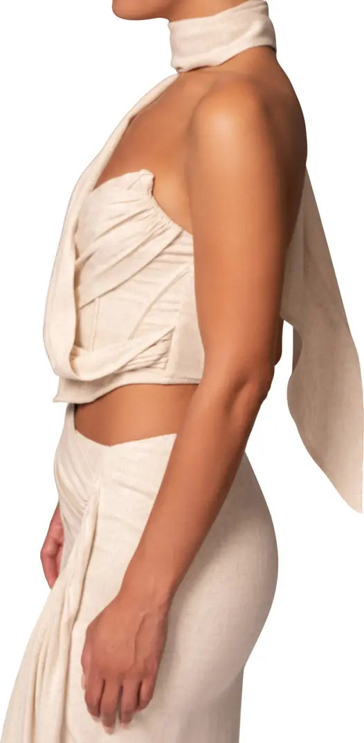 Coastal Bliss Scarf Strapless Corset | Nordstrom