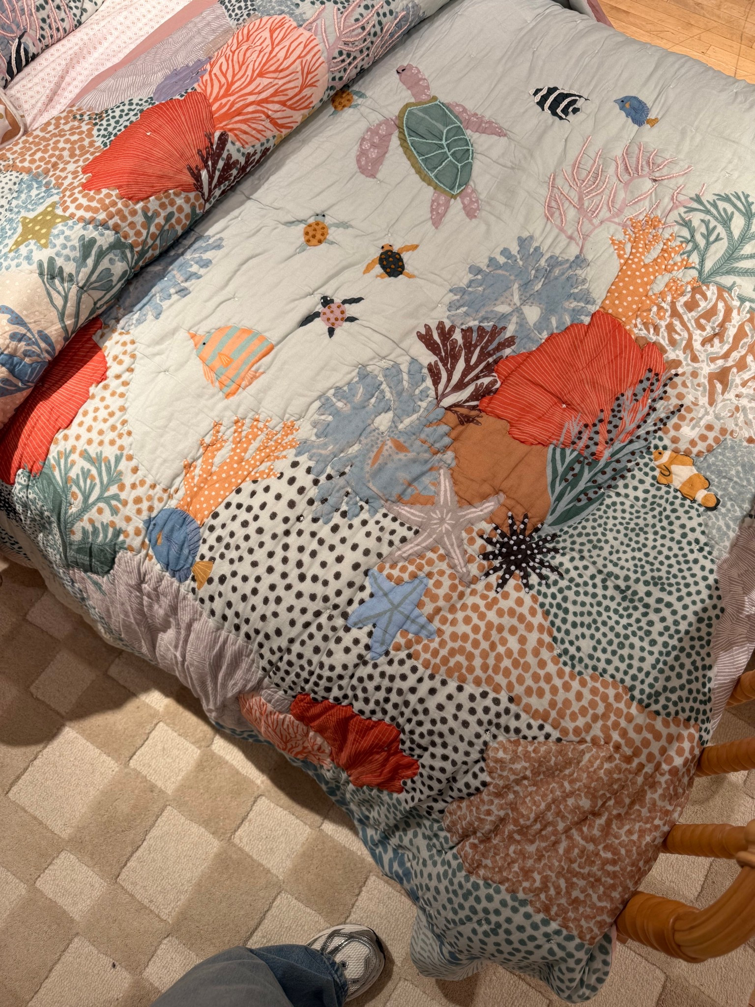 Beach vibes for her big-girl room 🌊🐢 This ocean-themed bedding is perfect for an 8-year-old who loves all things coastal—cute, cozy, and kid-approved.

#LTKmomlife #LTKKids #LTKHome