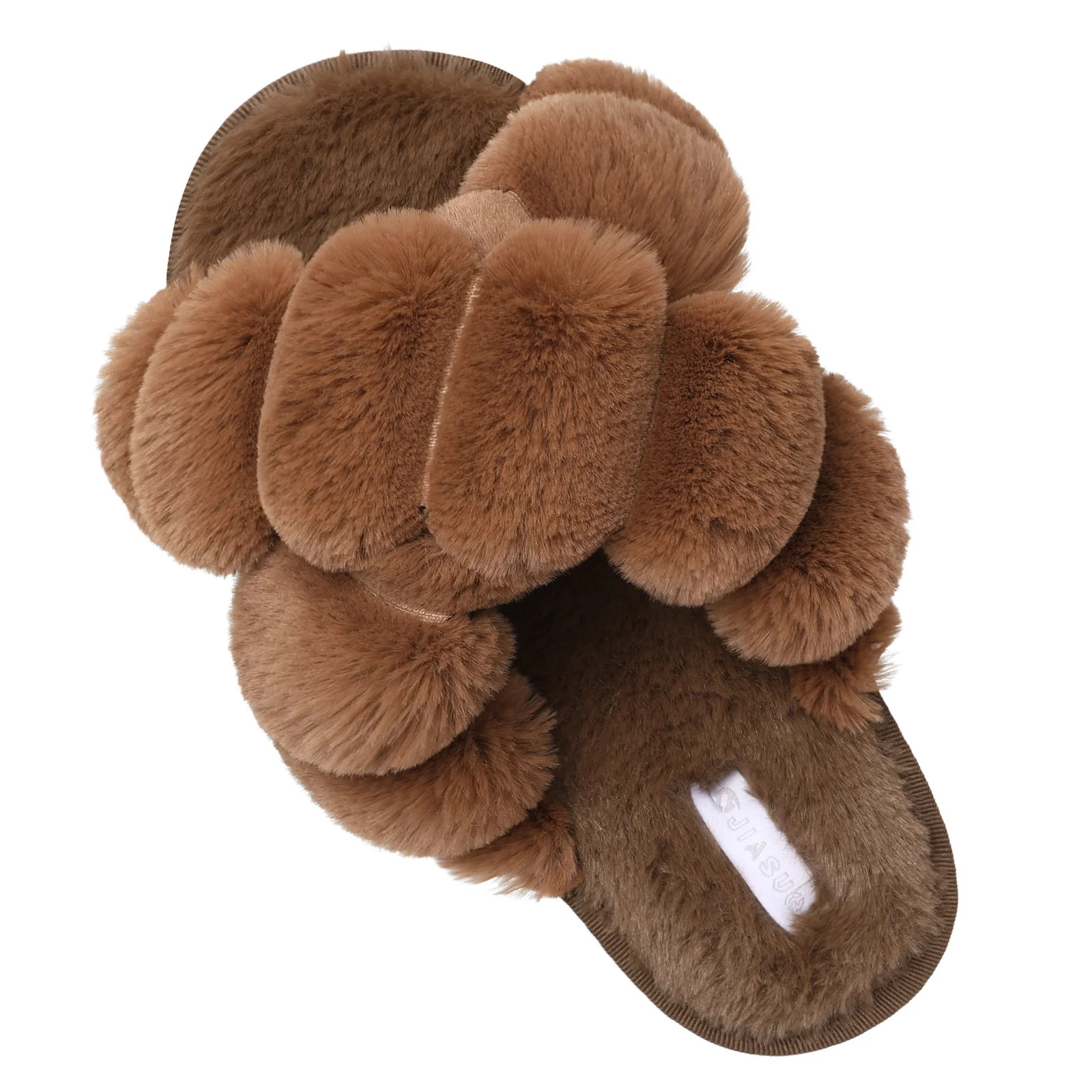 Barerun Indoor Outdoor Women Slippers Ladies House Shoes Memory Foam Brown | Walmart (US)