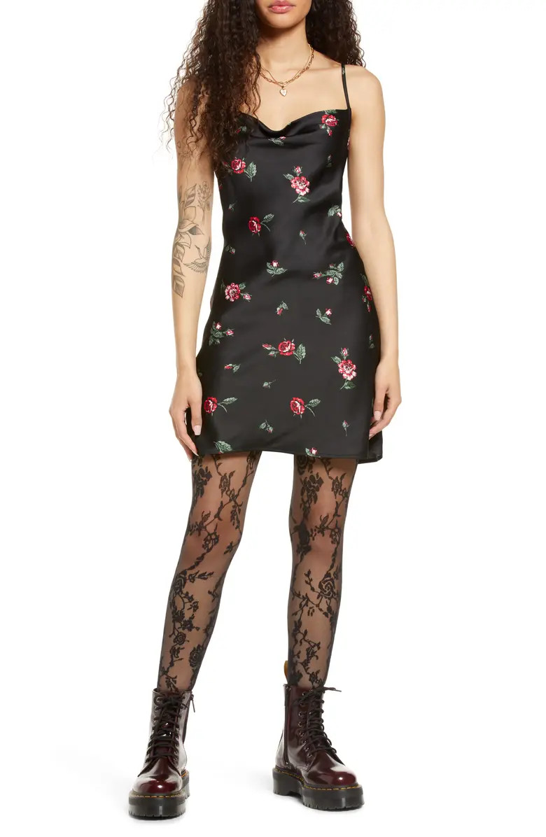 Cowl Neck Minidress | Nordstrom