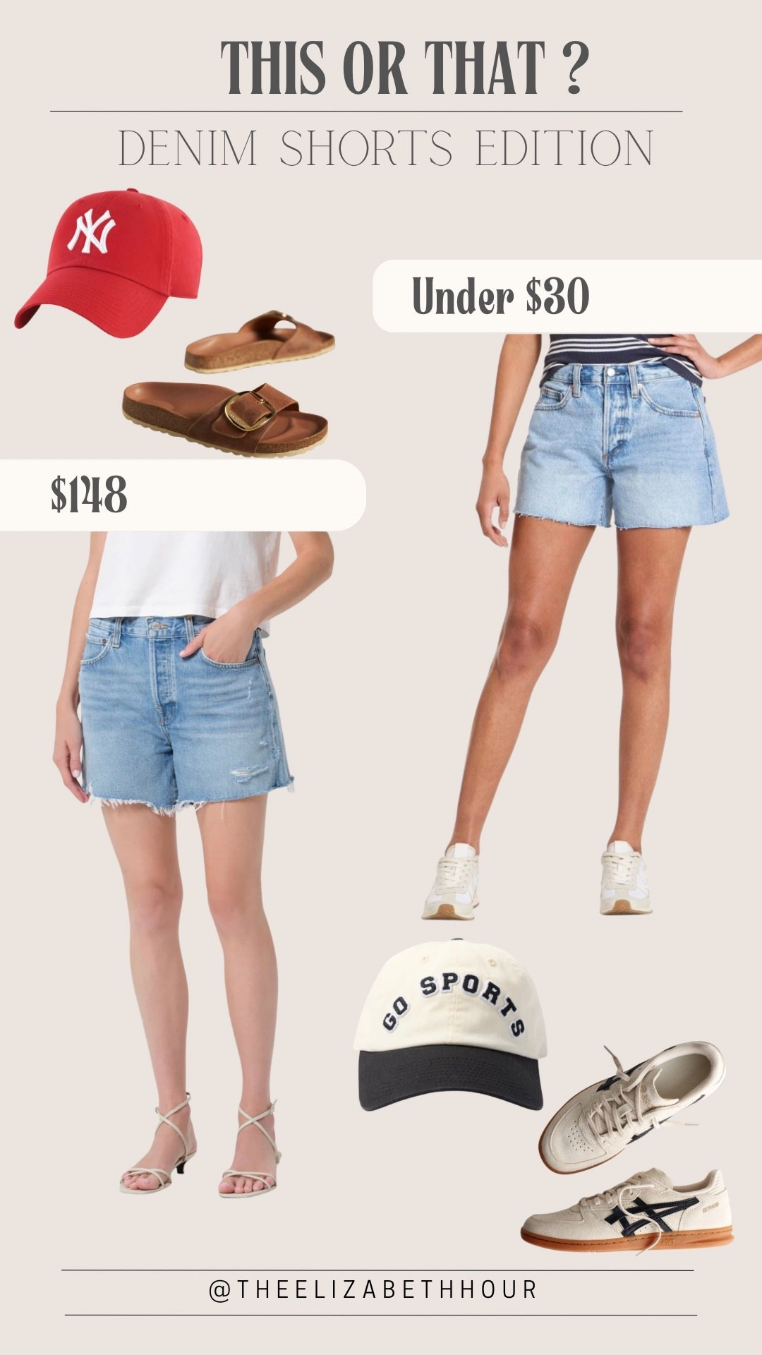 This or that? denim shorts edition 




Summer style, spring style, spring outfit ideas, outfit ideas for moms on the go, spring outfits, casual style ideas, classic style ideas, denim shorts, denim cutoff shorts, 

#LTKMidsize #LTKSeasonal #LTKSpringSale