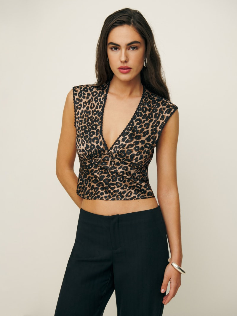 Cherry Silk Top | Reformation (Global)