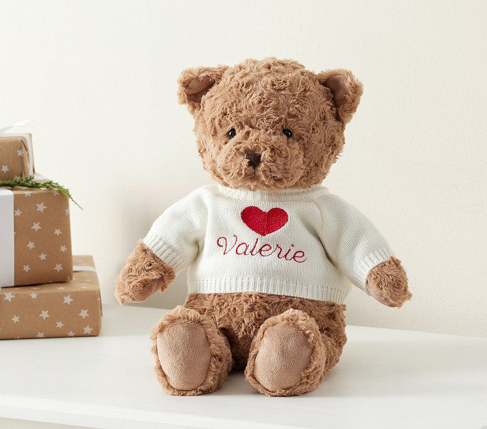 Classic Teddy Bear With Sweater | Pottery Barn Kids