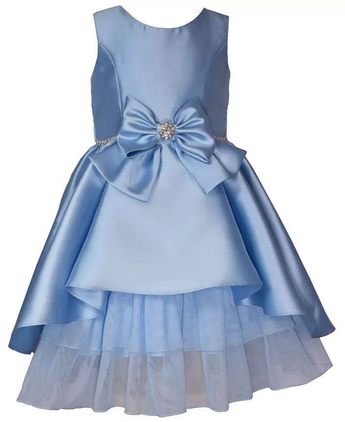 Toddler Girls Sleeveless High Low Princess Seam Mikado Dress | Macy's
