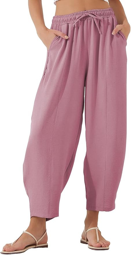 EVALESS Women's High Waisted Wide Leg Palazzo Trousers | Amazon (US)