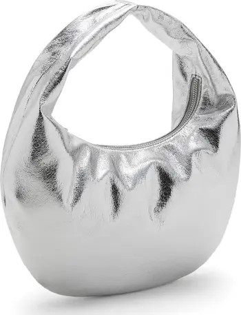 Metallic Faux Leather Top Handle Bag | Nordstrom