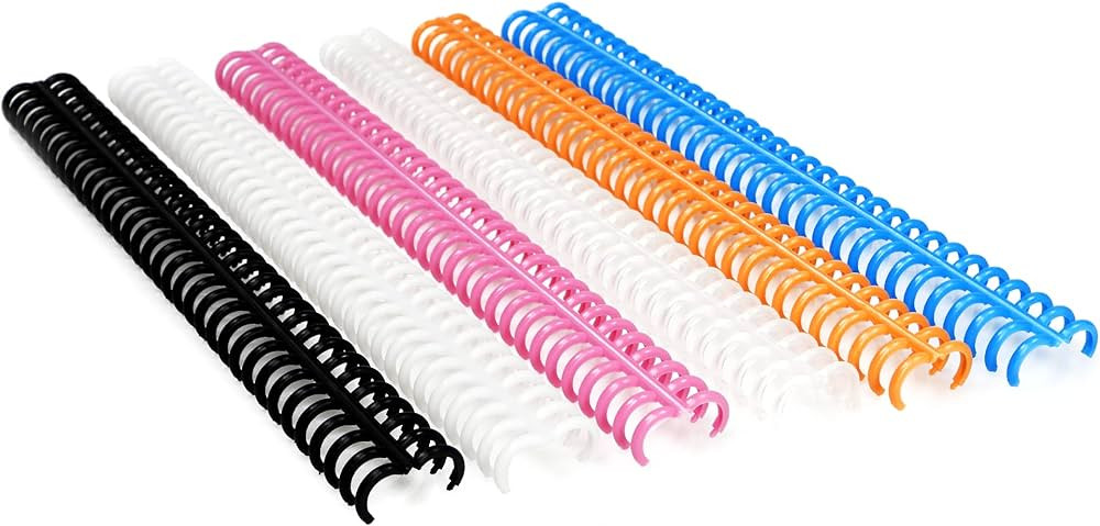 Rayson PROC1230M Click Binding Spines, Easy Edit Spines, 1/2" Diameter, 90 Sheet Capacity, Multic... | Amazon (US)