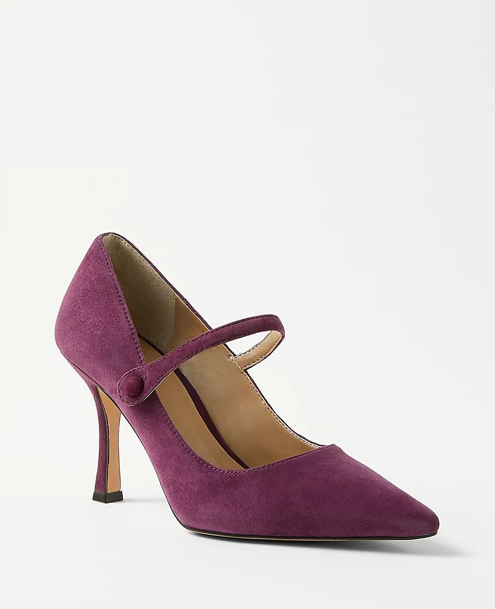 Suede Mary Jane Pumps | Ann Taylor (US)