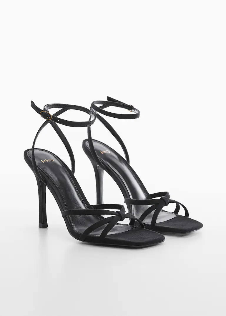 Strappy heeled sandals -  Women | Mango United Kingdom | MANGO (UK)