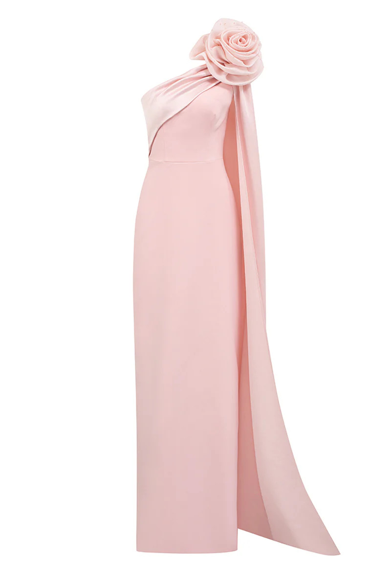 CREPE AND SILK TAFFETA DRESS IN PINK | IHF | CULT MIA | CULT MIA UK LTD