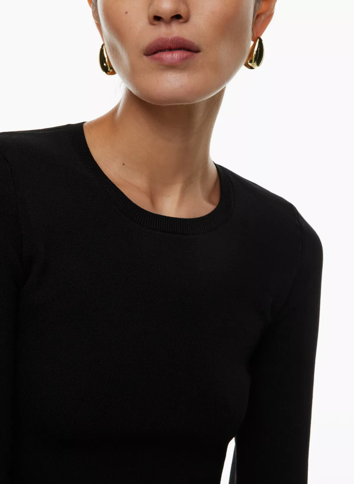 SCULPT KNIT CREW LONGSLEEVE | Aritzia