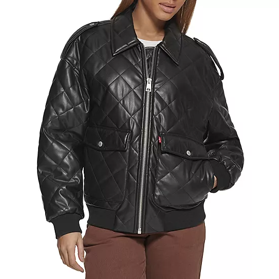 Levi's Women's Diamond Quilted Bomber Jacket