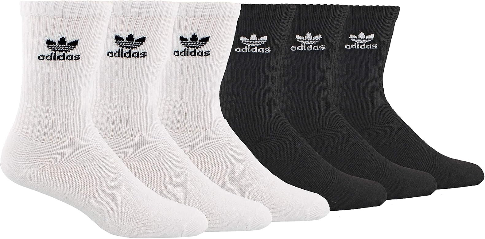 Men's Trefoil Crew Socks (6-Pair) | Amazon (US)