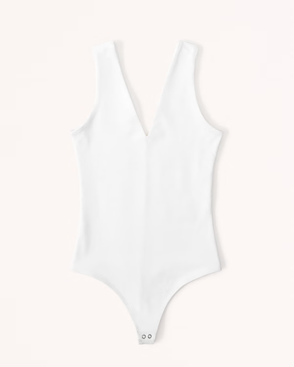 Seamless Fabric V-Neck Bodysuit | Abercrombie & Fitch (US)