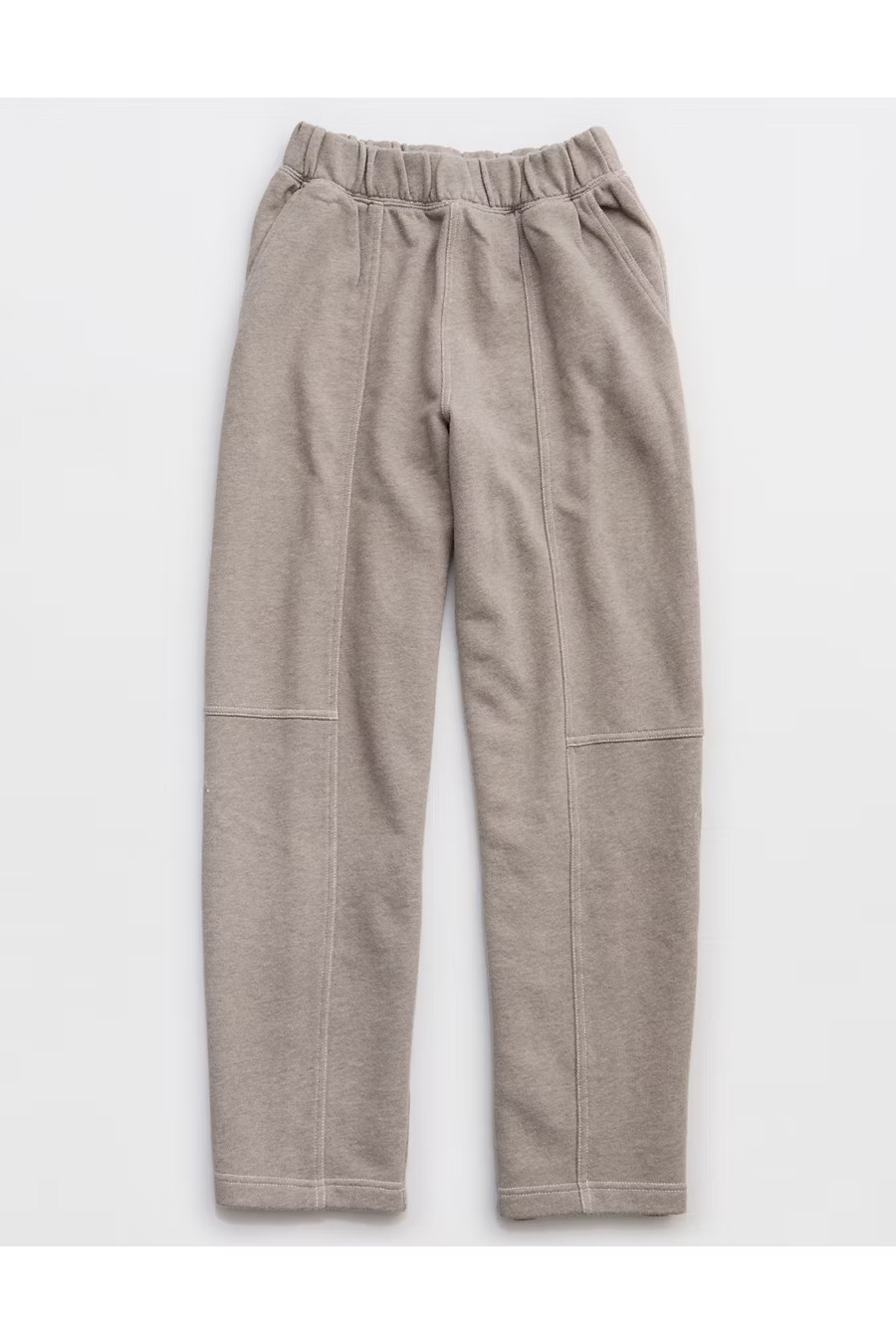 Aerie Seams Right Sweatpant Women's Heathered Taupe S | American Eagle Outfitters (US & CA)