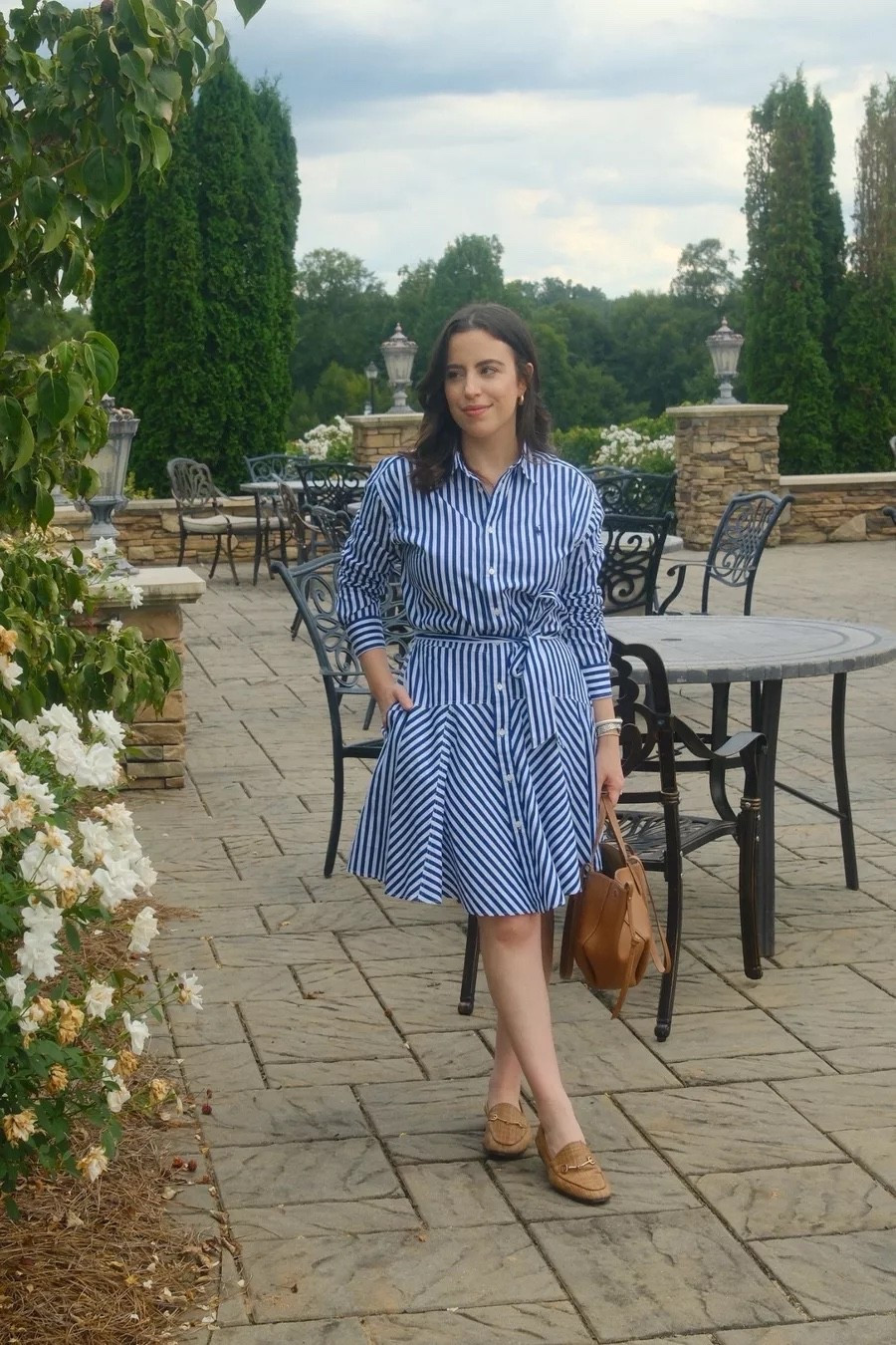 I keep reaching for this striped shirt dress because it's just so classic and timeless (wearing size 2)! Also, these loafers are my absolute most worn shoes.

summer outfit, dressy casual, preppy chic, effortless style, gold hoop earrings, work dress

#LTKootd #LTKPetite #LTKU
