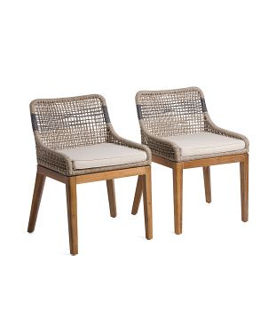 Set Of 2 Woven Stripe Dining Chairs | Kitchen & Dining Room | Marshalls | Marshalls