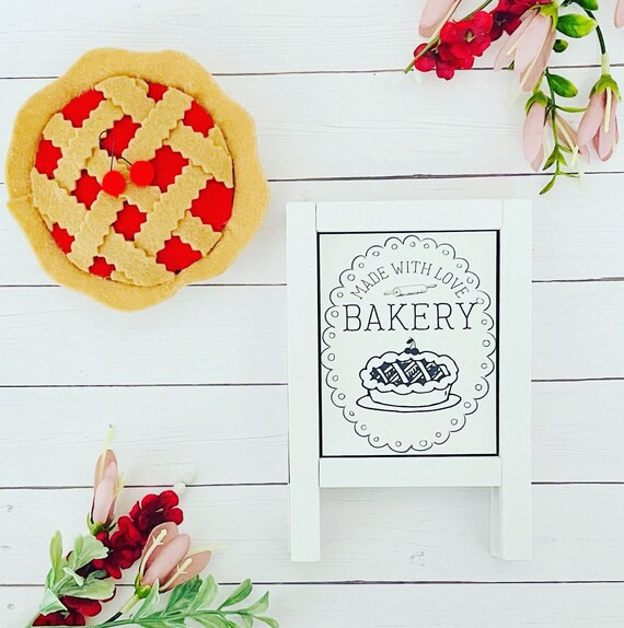 Cherry Pie Bakery Sign / Cherry Pie Decor Mini Sign - Etsy | Etsy (US)