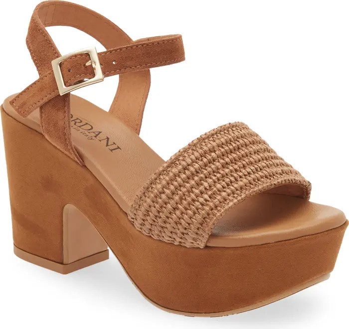 Liona Raffia Platform Sandal (Women) | Nordstrom