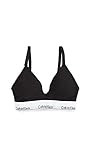Calvin Klein Women's Modern Cotton Lightly Lined Triangle Nursing Bra, Black, XS | Amazon (US)