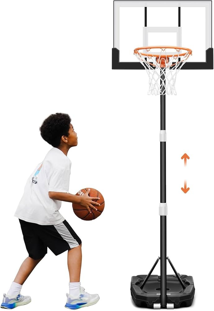 Seray Kids Basketball Hoop Outdoor 3.2-7.2/10FT 10s Adjustable, Basketball Hoop Gift for Kid/Adul... | Amazon (US)