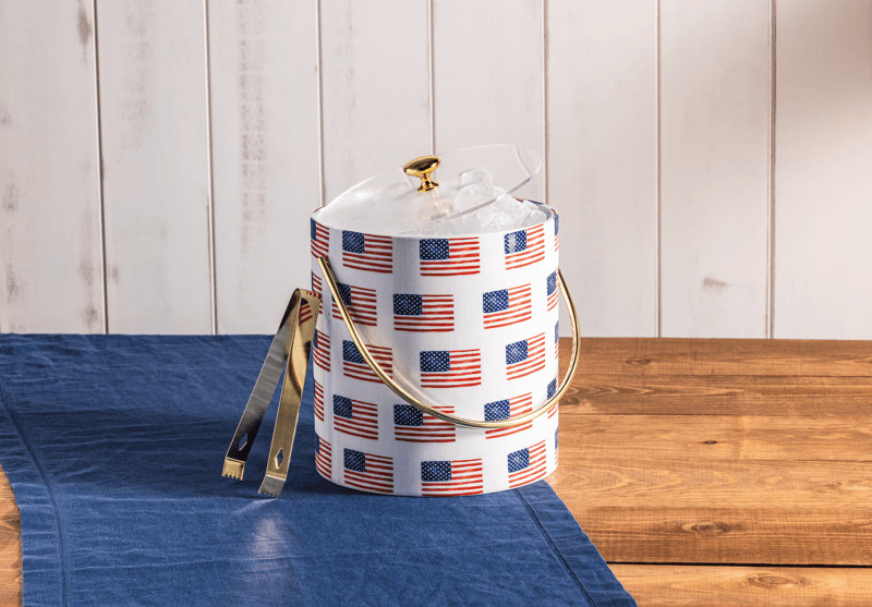 American Flag Ice Bucket | Mud Pie