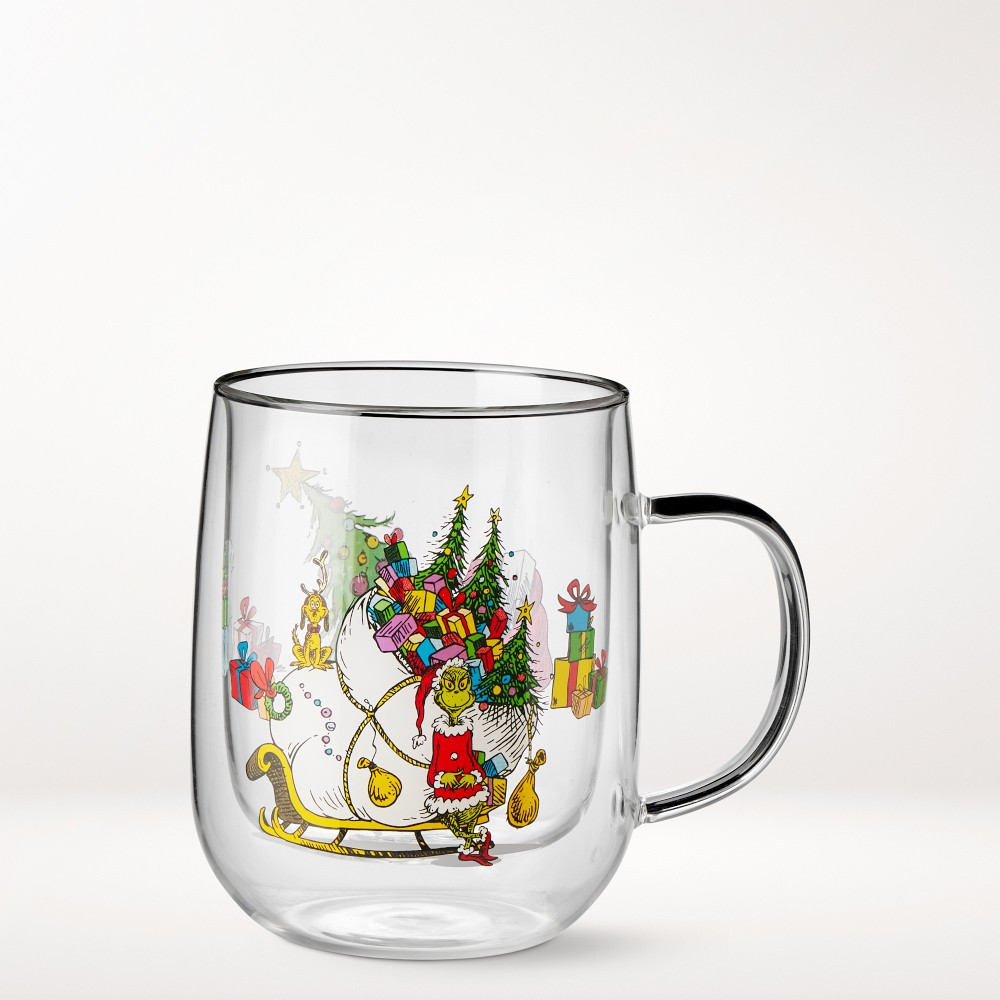 The Grinch™ Double-Wall Coffee Mugs | Williams-Sonoma