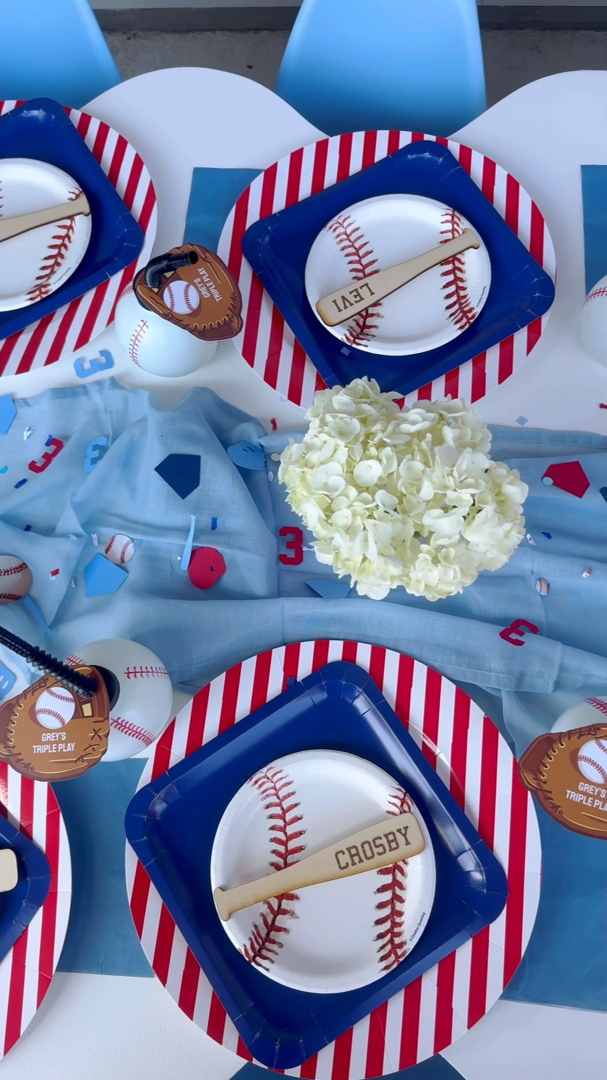 Kids table for my son’s baseball themed third birthday party! Most supplies from Oriental Trading ⚾️ 

#LTKParties #LTKFamily #LTKKids