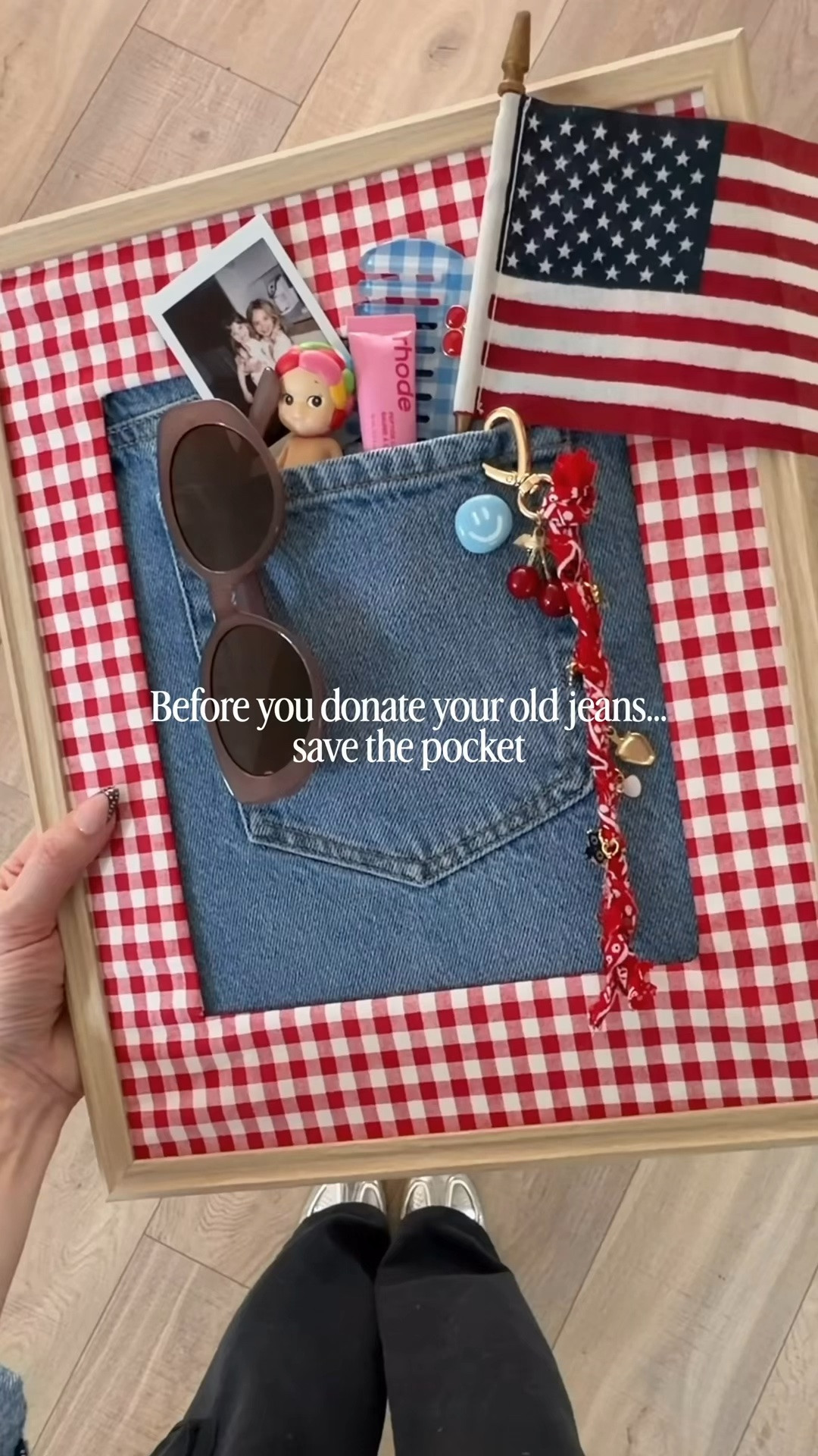 DIY Jean Frame🇺🇸

#LTKdayinmylife #LTKmomlife #LTKKids