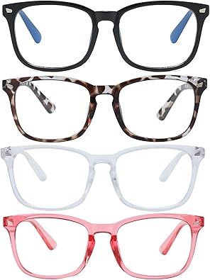 Blue Light Blocking Glasses Square Nerd Eyeglasses Frame Anti Blue Ray Computer Glasses Non Presc... | Amazon (US)