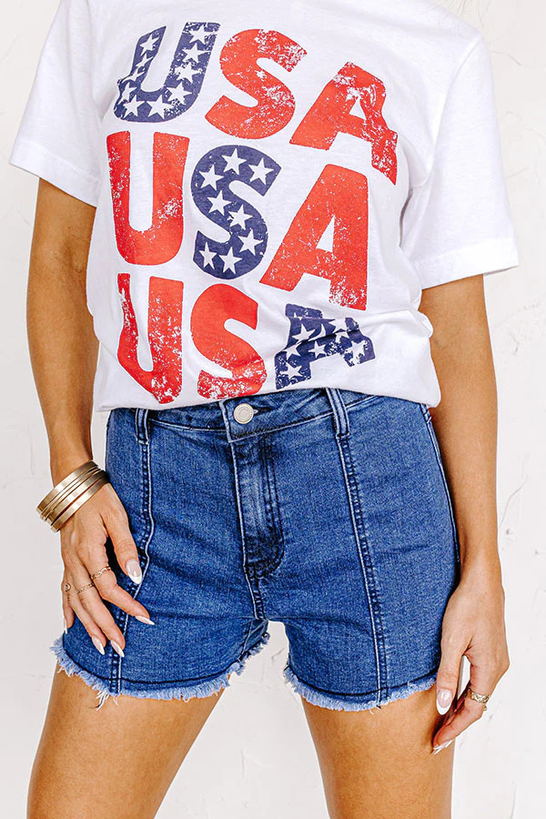 The Firework High Waist Shorts | Impressions Online Boutique