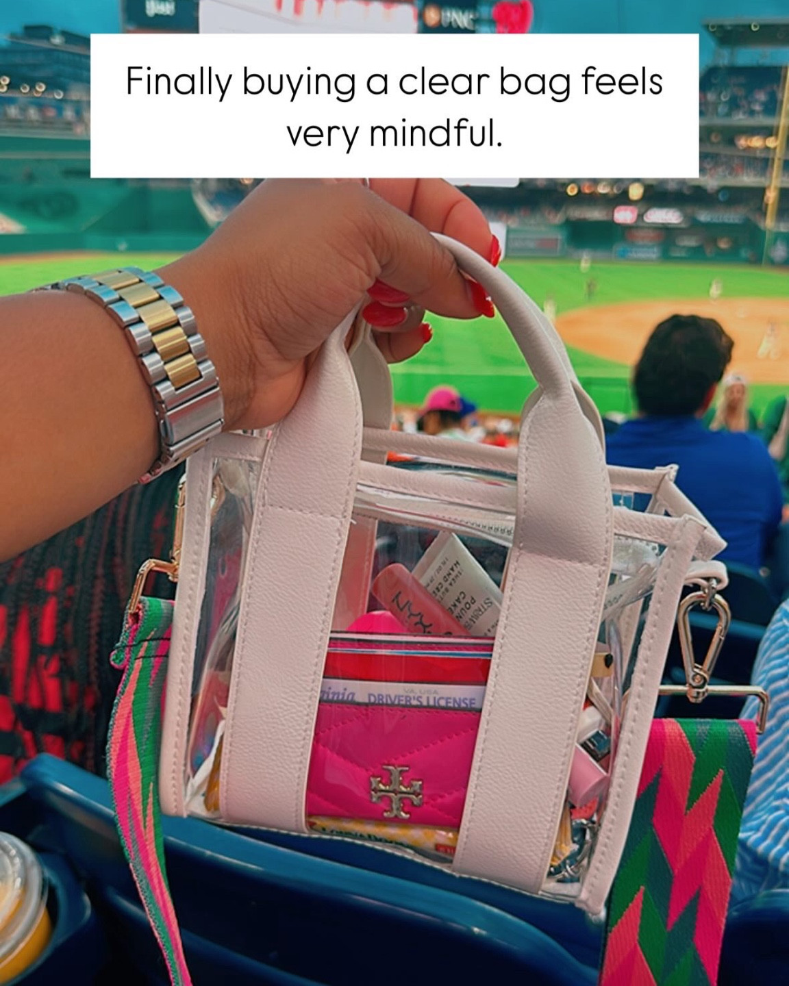 The perfect clear bag for stadium events this Fall! #footballseason #clearbagpolicy