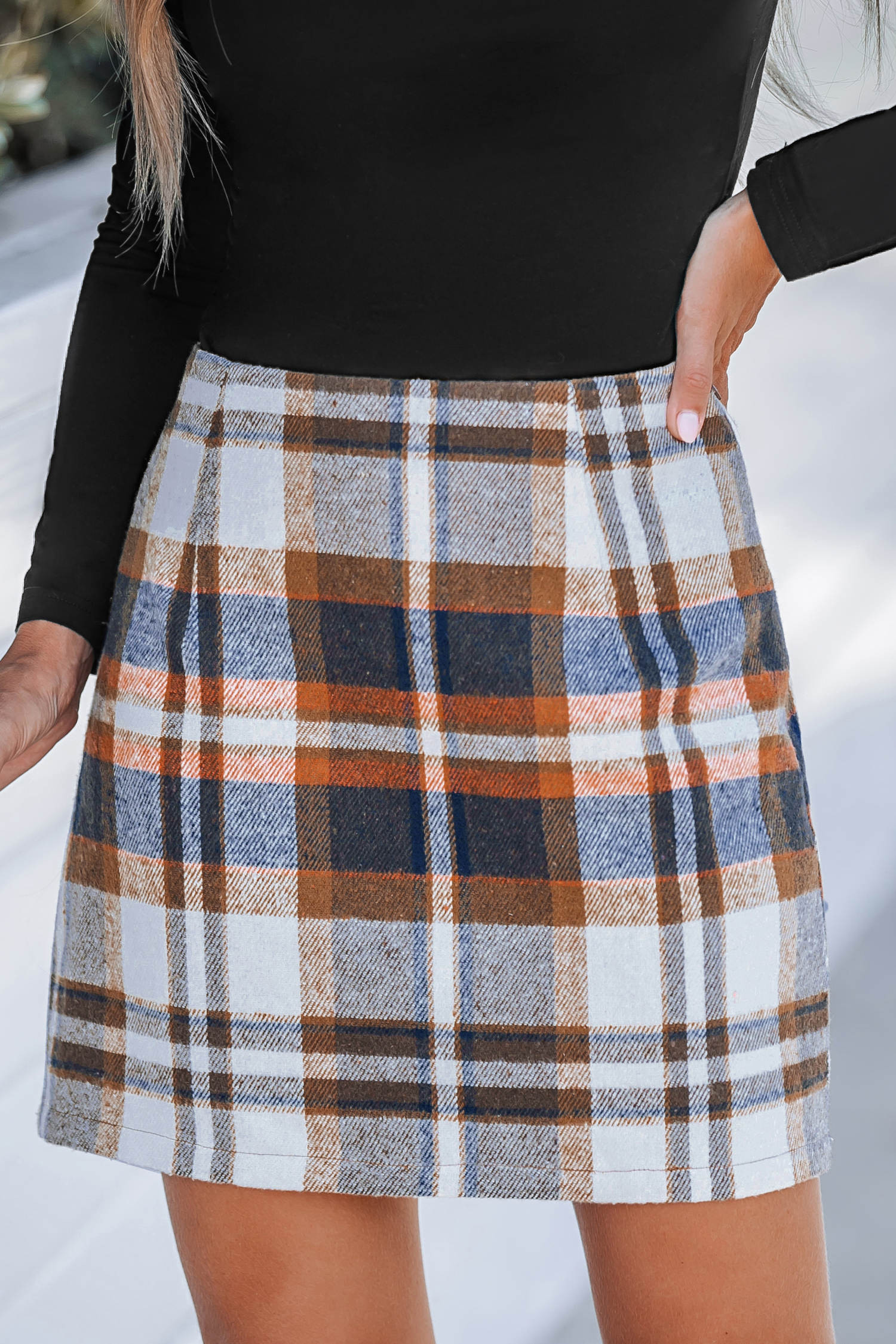 Plaid High Waist Mini Skirt | Cupshe US