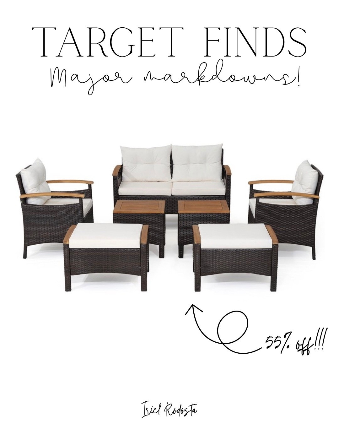 Marked down at target right now for this 7 piece outdoor furniture set

#LTKSaleAlert #LTKHome