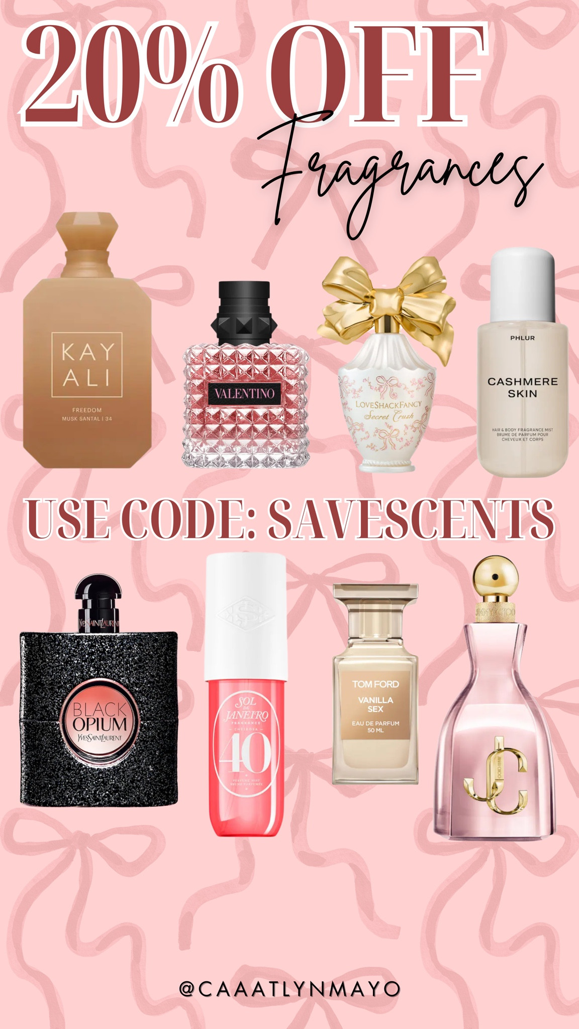 Perfume & Body Fragrances are 20% off at Sephora until 12/24! Use code SAVESCENTS at checkout! 

#LTKBeauty #LTKHoliday #LTKGiftGuide