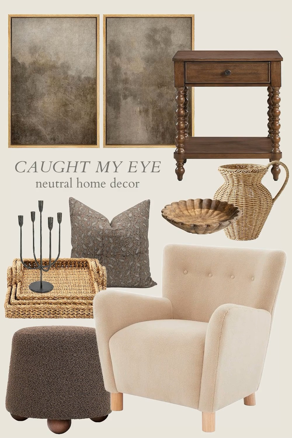 Add charm and character to your home with some of my favorite neutral home decor with a modern-vintage vibe! cottage core, antique, modern vintage, modern organic, traditional, living room, family room, den, home office, guest room

#LTKSeasonal #LTKHome #LTKStyleTip