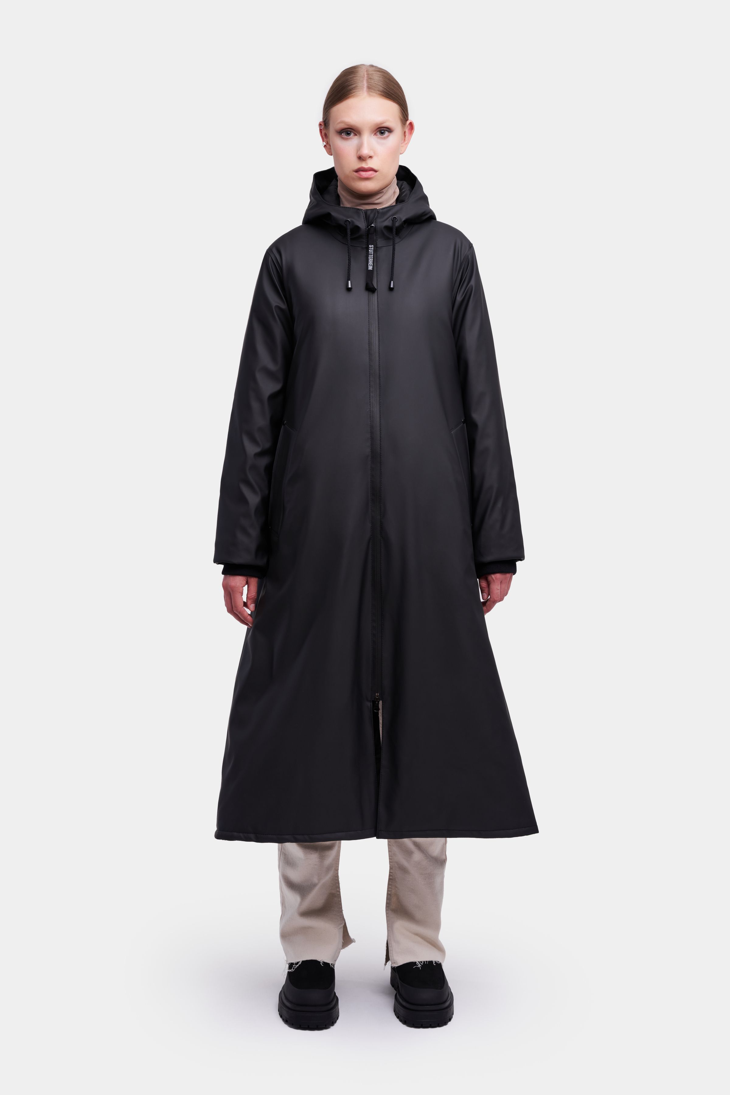 Mosebacke Long Winter Jacket Black | STUTTERHEIM GB | Stutterheim