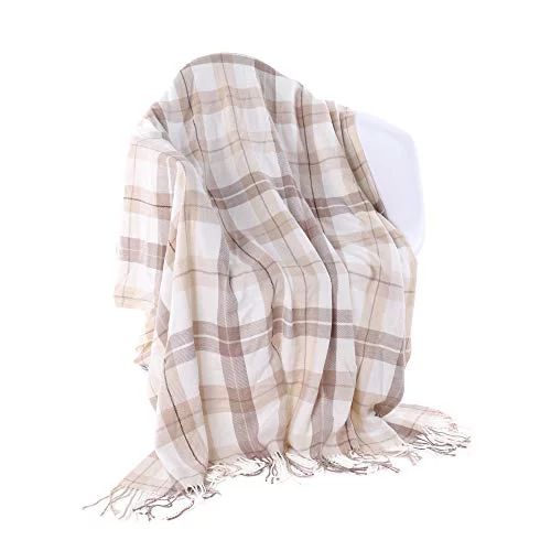 Battilo Fall Decor Throw Buffalo Plaid Fringe Throw Blanket - Farmhouse Check Pattern -Lightweigh... | Walmart (US)