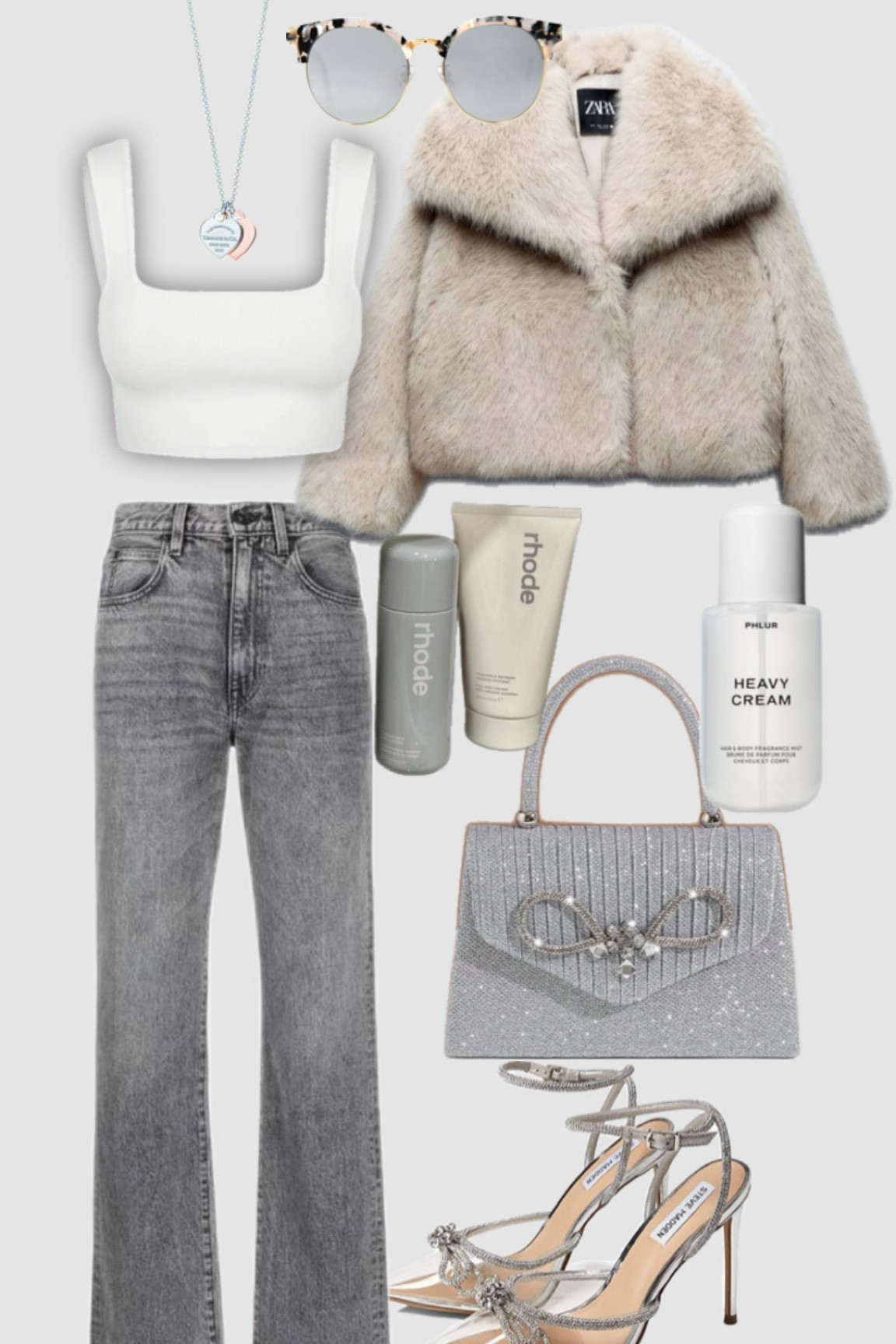 A fun neutral holiday look. Swap out the white tank for a long sleeve or sweater for extra warmth. Just love the idea of a little fur coat this winter, so luxurious! 


#LTKOver40 #LTKHoliday #LTKParties
