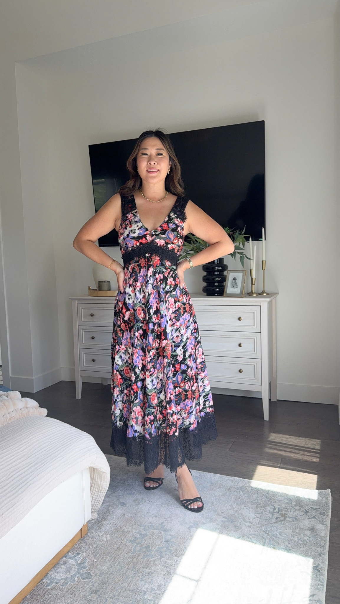 Walmart new fall arrivals // floral dress wearing a size 4

#LTKootd #LTKSeasonal #LTKOver40