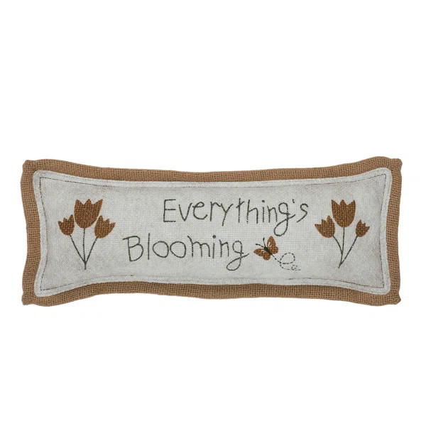 Spring In Bloom Ruffled Cotton Throw Pillow | Wayfair North America