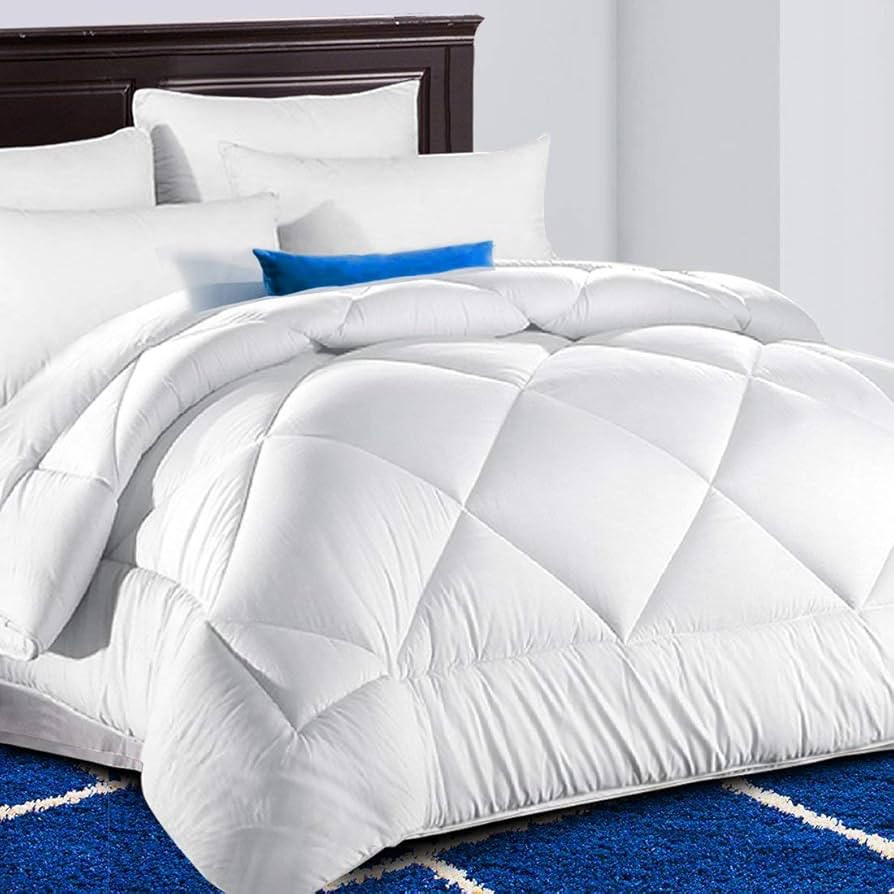 TEKAMON All Season King Comforter Soft Quilted Down Alternative Duvet Insert with Corner Tabs Sum... | Amazon (US)