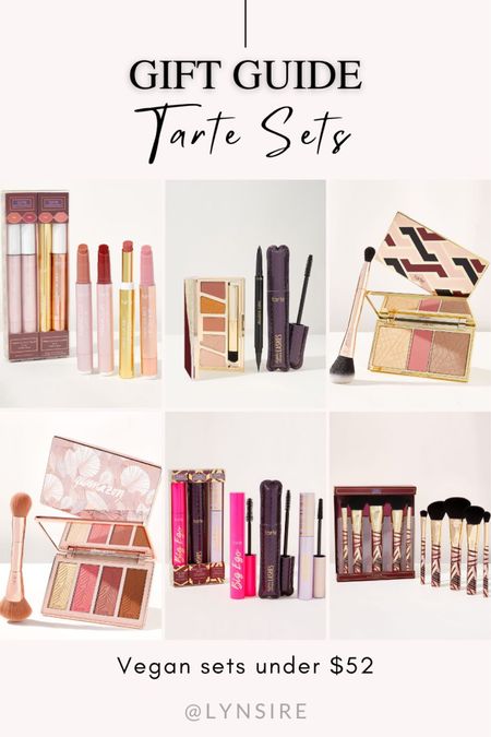 Gift guide ideas for her that are under $52. Tarte beauty sets that are vegan friendly with lipsticks, mascara, make up brushes, and more 💋

#LTKbeauty #LTKHoliday #LTKsalealert
