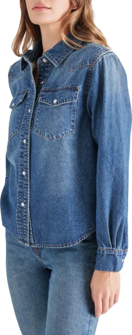 Western Denim Snap-Up Shirt | Nordstrom Rack
