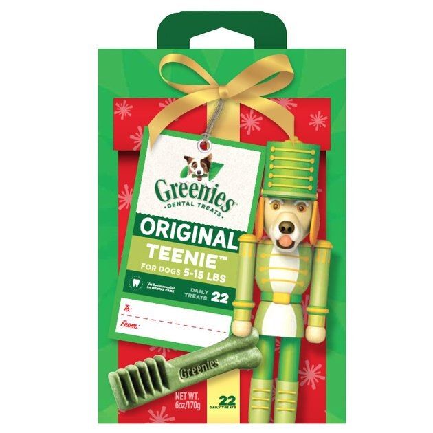 GREENIES Original Teenie Holiday Dental Dog Treats, 22 count - Chewy.com | Chewy.com
