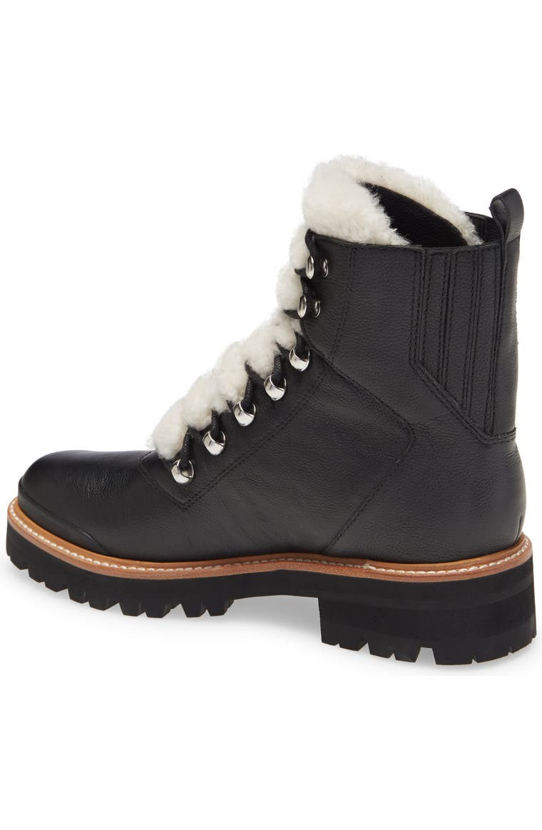 Izzie Genuine Shearling Lace-Up Boot | Nordstrom