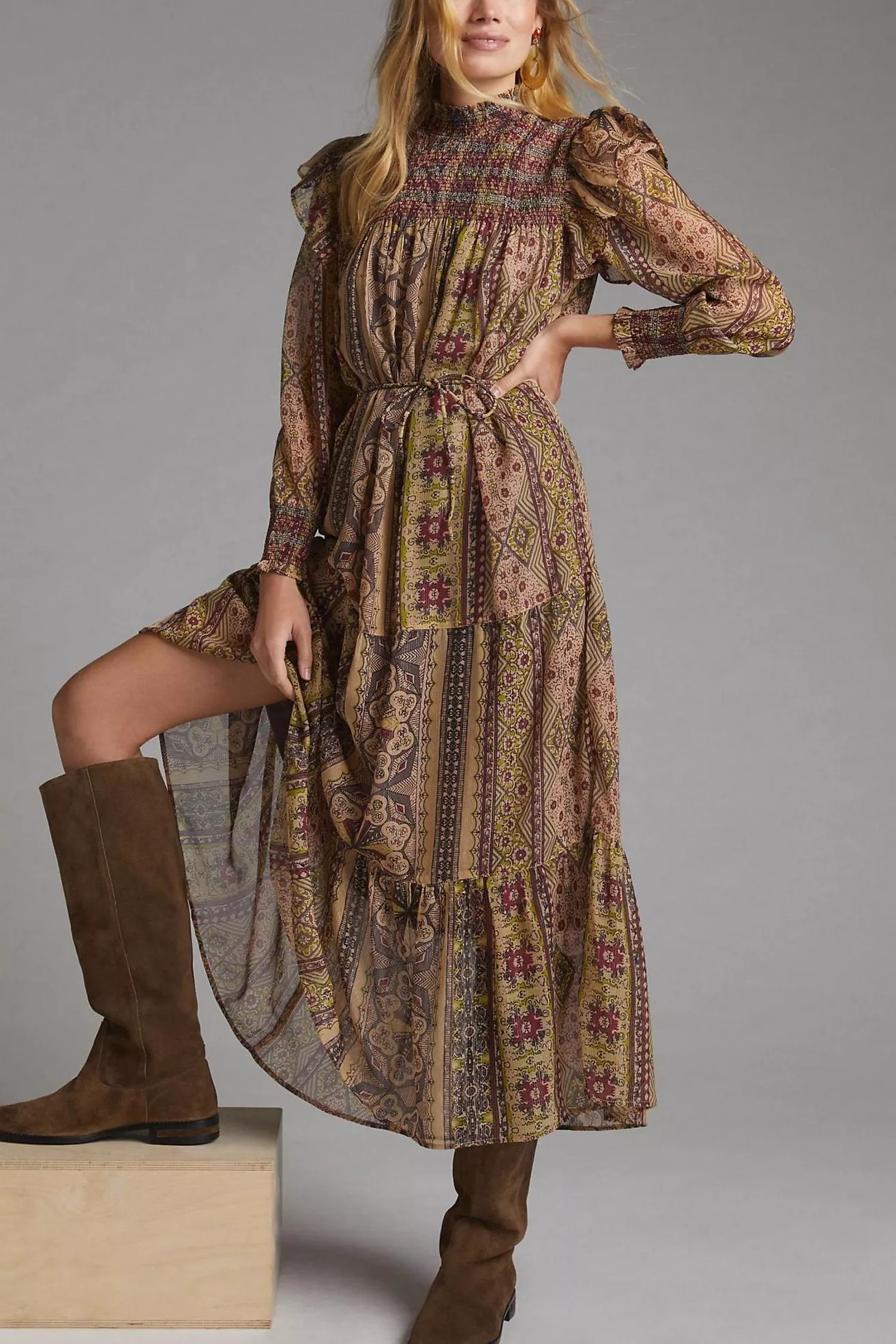 Llani Llani Smocked Maxi Dress | Anthropologie (US)
