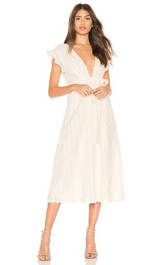 Line & Dot Vendetta Belted Dress in Ivory | Revolve Clothing (Global)