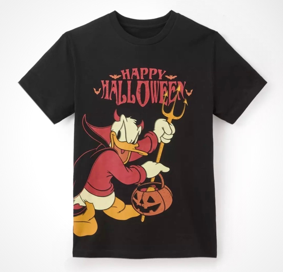 These are my fav spooky season clothing goodies, the devil Donald tee is already added to cart. Also we got Halloween lounge pants this year! 🧡

#LTKSeasonal #LTKootd