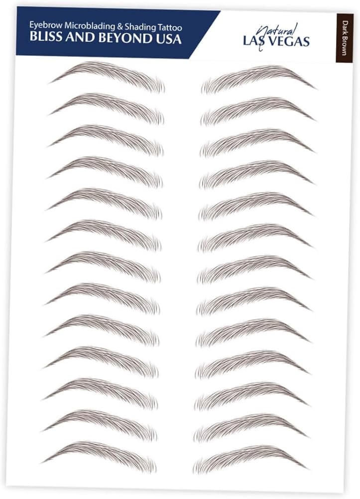 | Waterproof Eyebrow Tattoo Stickers. A real hair stroke look. Hair replacement without surgery. ... | Amazon (US)